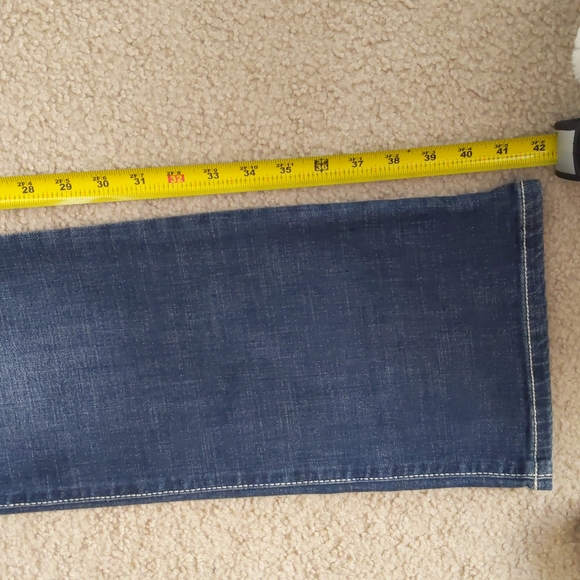 Lee Platinum Label Midrise Fit barely bootcut women's Jeans Jewel embellishments - Picture 8 of 8